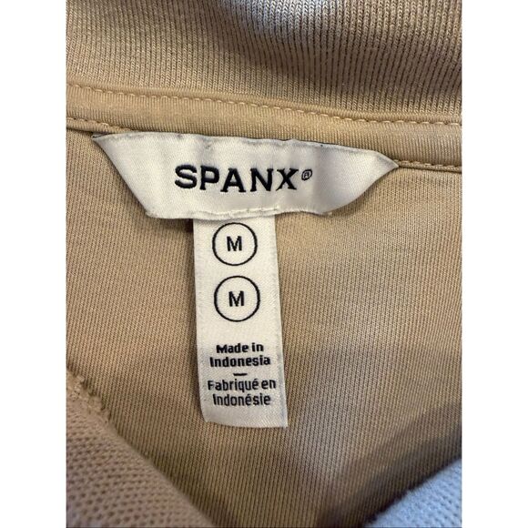 SPANX AirEssentials® Pique Polo Top- Ashwood- Size M - Picture 6 of 7